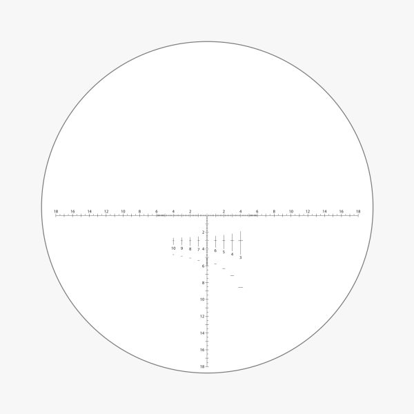 312006 Ares G2 22x Ranging Reticle Eyepiece TSSR2 SFP MIL Reticle Gray BG